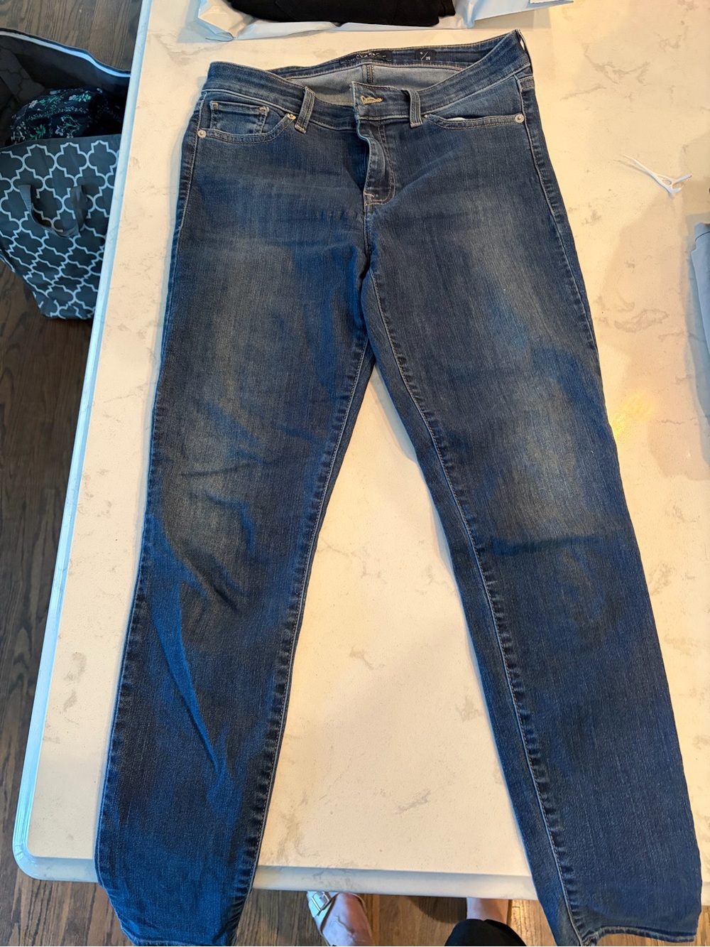 Lucky Brand Women's Skinny Jeans - Mid/Dark Blue Wash